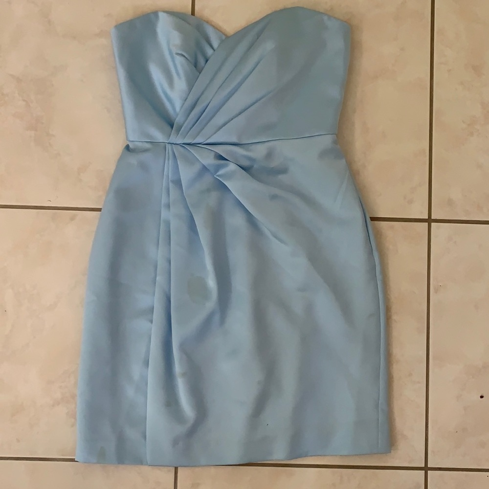 Blue David’s Bridal dress